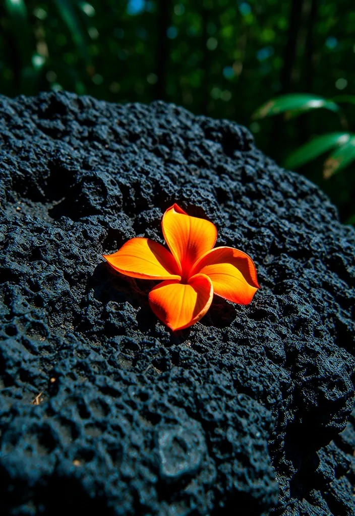 Volcanic stone detail